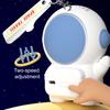 Mini-Tragbarer Ventilator ohne Flügel Cartoon-Astronautenform Handventilator Niedlicher Raumfahrer Persönlicher Schreibtischventilator Sommer Wiederaufladbar 2-stufiger Kühlventilator für Reisen