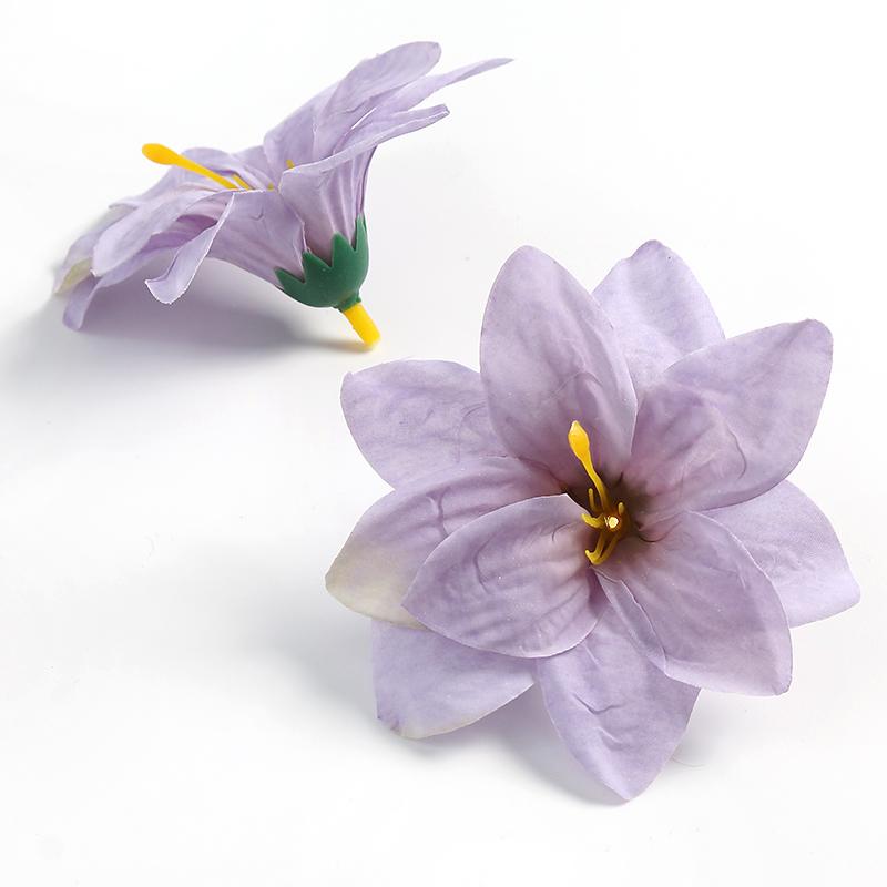 10/15Pcs 9cm Artificial Flowers Heads For Home Decor Wedding Marriage Decoration Fake Flowers DIY Craft Wreath Gifts Accessories