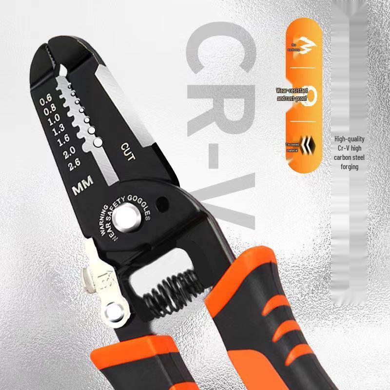 Craft Multifunctional Wire Stripper Electrician Pliers: Wire Stripping, Cutting, and Skinning Tool