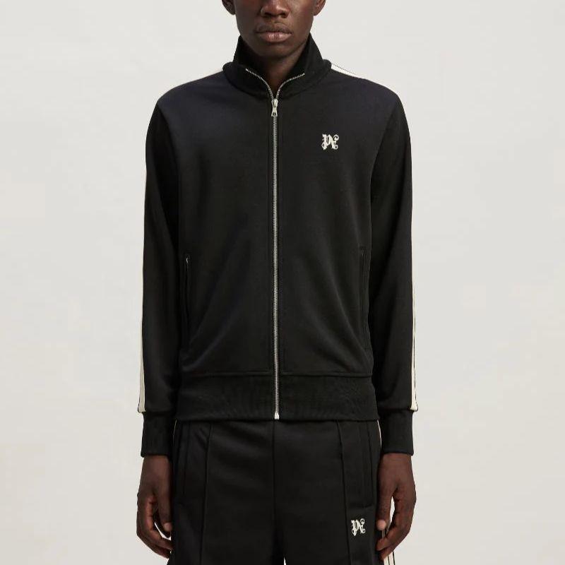 Palm Angels monogram-embroidered track jacket Men's PMBD058R24FAB0011003