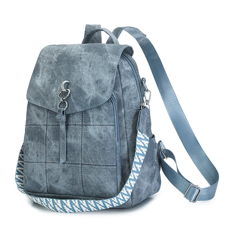 Women's Multifunctional Shoulder Bag PU Large Capacity Travel Backpack