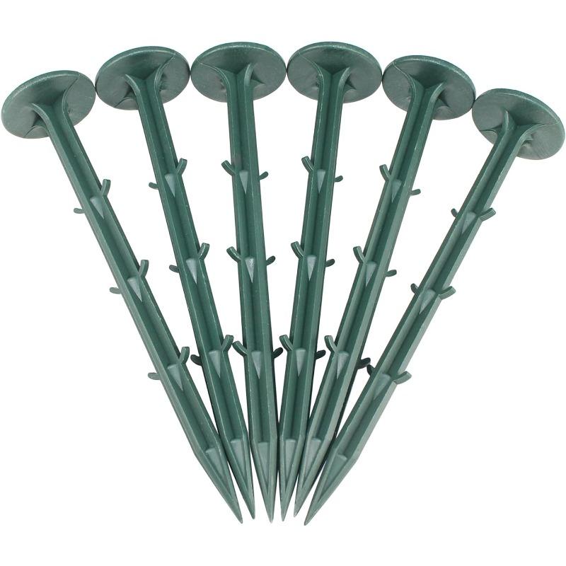 

50/100/150 шт. 6-дюймовые пластиковые садовые газонные колья, ландшафтные анкеры, нержавеющие шипы для кромки газона, ткань для сорняков, брезент, декор двора, палатка для кемпинга 50pcs