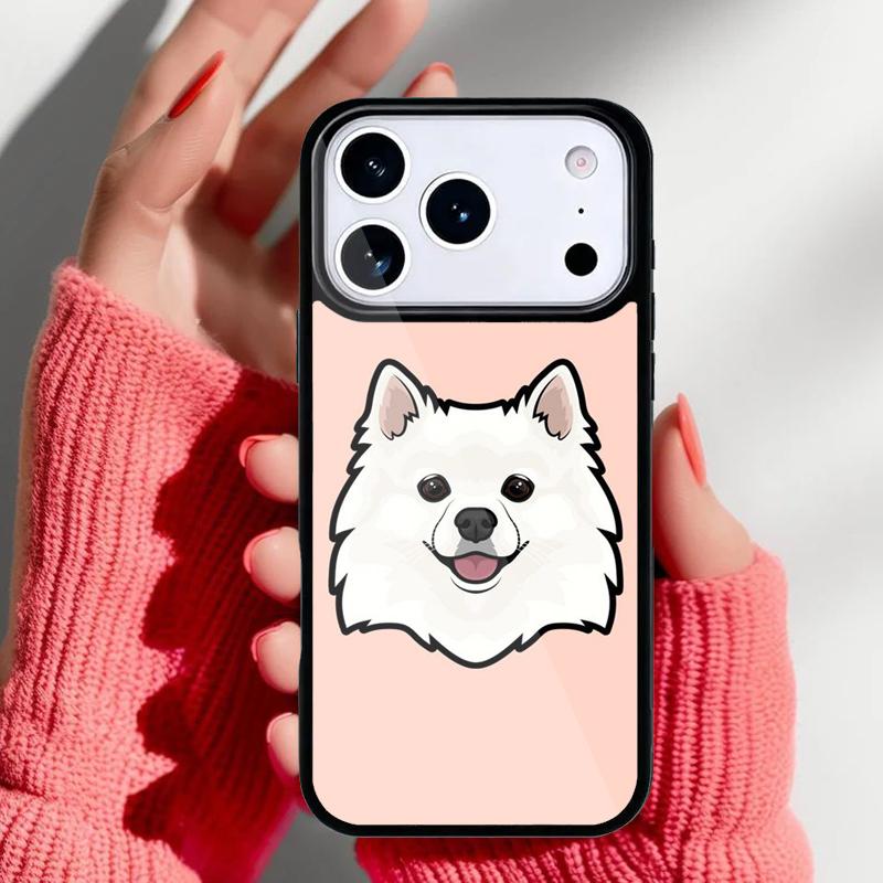 Japanese Spitz Dog Phone Case for iPhone 17 16 15 14 13 Pro Max Back Cover for 12 11 Pro Coque