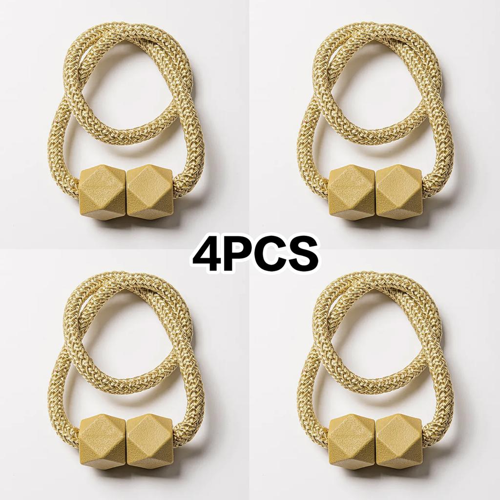4 ks Moderní minimalistické elegantní magnetické spony na závěsy ve tvaru Rubikovy kostky Výprodej pro ložnici, obývací pokoj, kuchyň