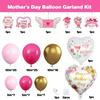 Mother'S Day Balloon Arch Kit Mother'S Day Hot Pink Gold Balloon Happy Mother'S Day Birthday
