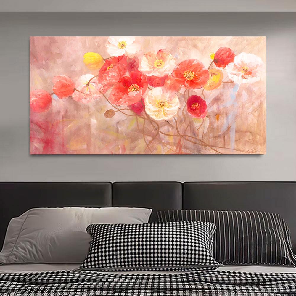 Modern Minimalist Flower Art Painting Living Room Mural Poster Wall Decoration Painting Home Decoration