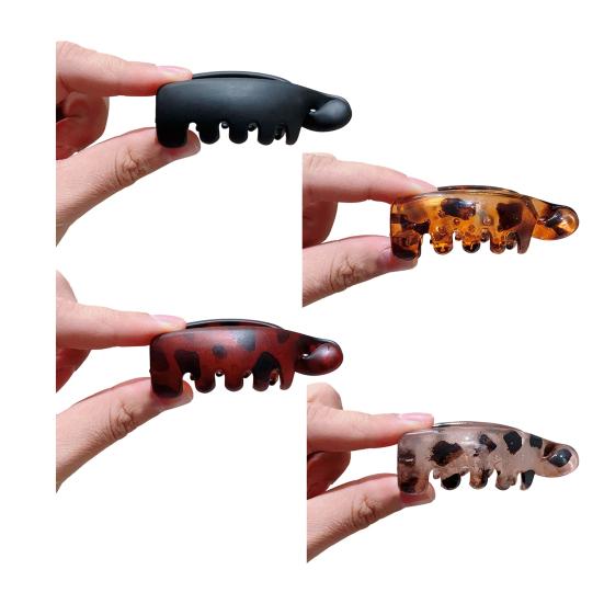 Hairpin Curved Banana Shape Twist Clip Stable Claw Grip Non-Slip Resin Hair