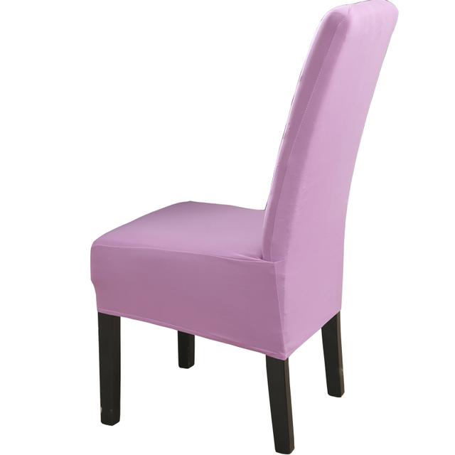 

Чехлы на стулья с высокой спинкой, размер Xl/M, однотонные, однотонные, эластичные чехлы на стулья для столовой, свадебного банкета, спандекс, чехол для домашнего декора Medium(48-55cm)