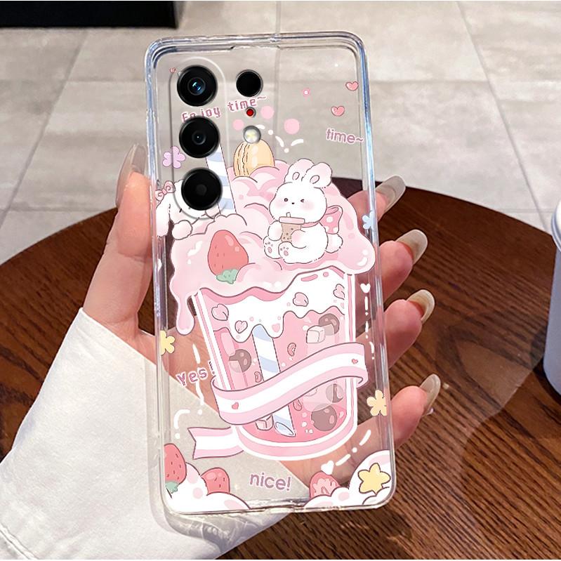 For Tecno Camon 50 4G CN5 Case Cute Love Heart Rabbit Clear Soft TPU Silicone Back Cover Techno Camon 50 Pro 4G CN5c Phone Case