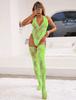 High Elasticity Bodysuit Teddy Lingerie 2 Piece Set Full Body Lace Body Stocking Sexy Leotard Fishnet Stockings Large Size Stockings Sheer Teddy