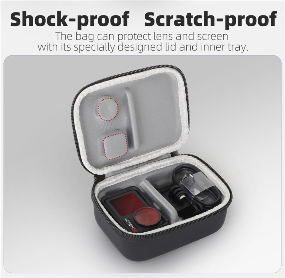 Tragbare Aufbewahrungstasche für DJI Osmo Action 5 Pro Action 4 Reisetasche Adventure Combo Wasserdichte Tragetasche Kamerazubehör