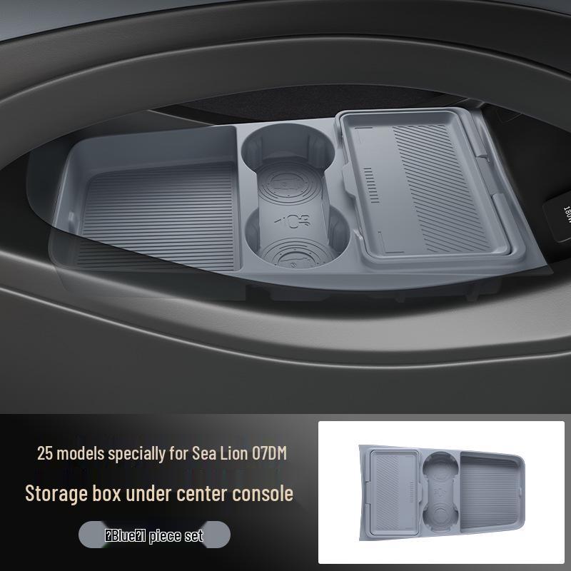 

Fits Haishi 07 DM-i: Multifunctional Center Console & Glasses Storage Box Car Accessory синий