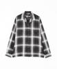 Avirex OMBRE CHECK SHIRT NYC Long Sleeve Ombre Check New York Size Shirt, City, Men's, L, 010, Black, 783-5120007
