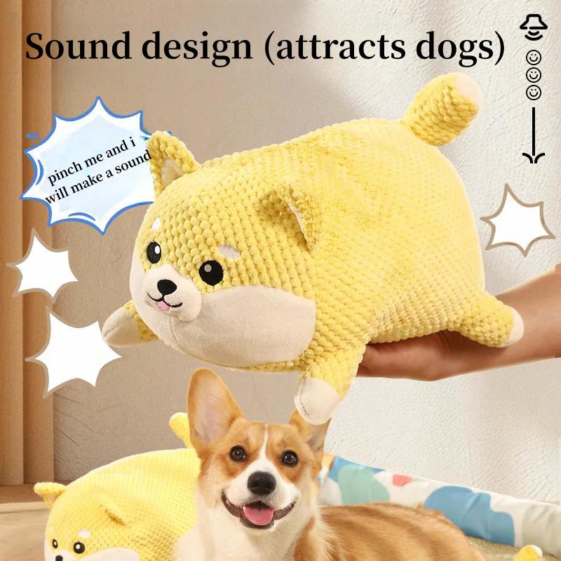Dog Interactive Toy Piggy Bite Resistant Grinding Teeth Cleaning Large Dog Interactive Entertainment Puppy Boredom Pet Plush Toy
