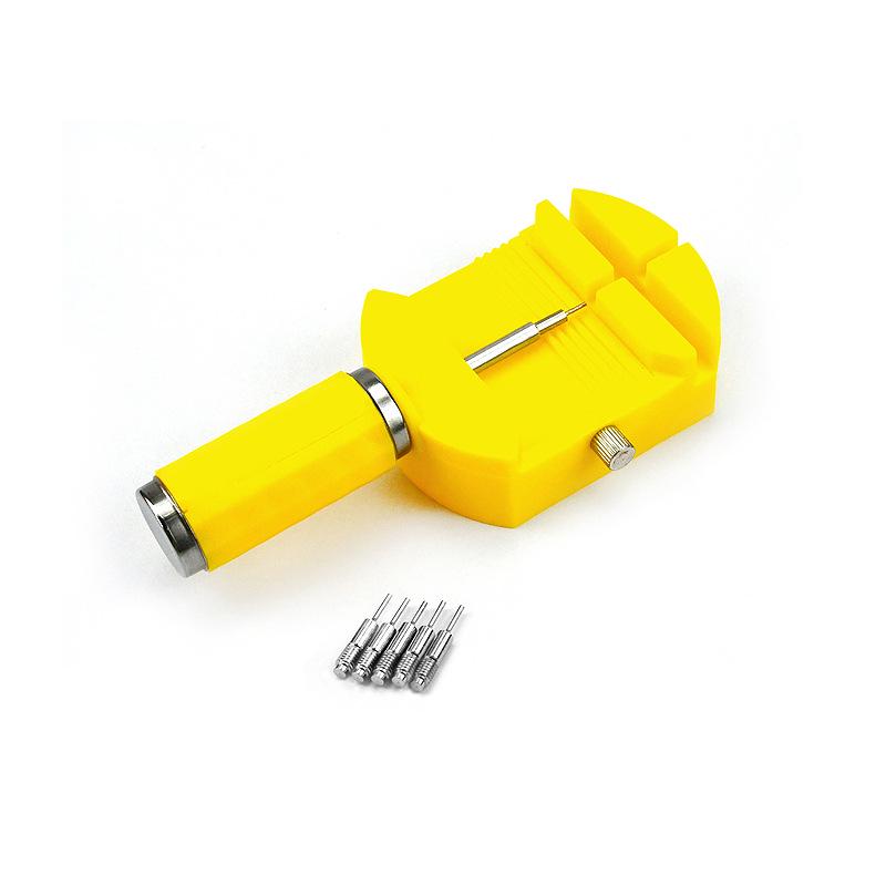 Steel Band Watch Link Remover with Five Pin Heads - Strap Adjuster and Repair Tool
