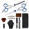 Hair Cutting Scissors Kits, 9Pcs Stainless Steel Hairdressing Shears Set Professional Thinning Scissors For Barber/Salon/Home/Men/Women/Kids/Adults