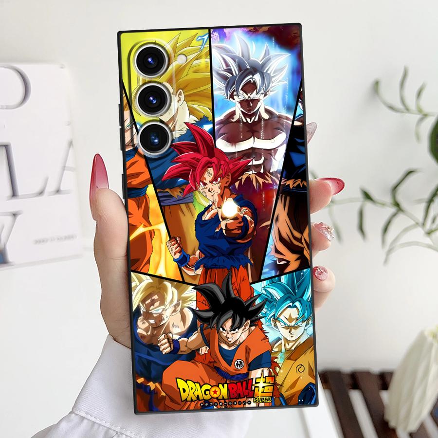 

Чехол для телефона Funda для Samsung Galaxy S25 S22 S20 S9 Note 20 9 10 S24 Plus S21 S23 FE S25Edge D-ragonS B-allS Goku Galaxy S9