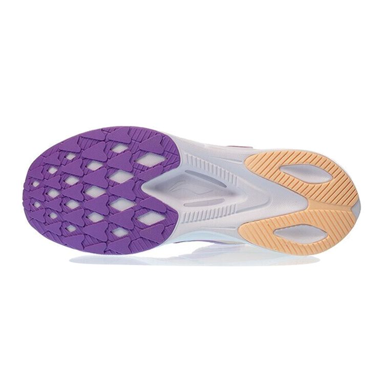 Li-Ning Lightweight Shock Absorbing Non-Slip Wear-Resistant Breathable Low-Top Running Shoes Kids Sneakers Light-Purple YKFR030-6