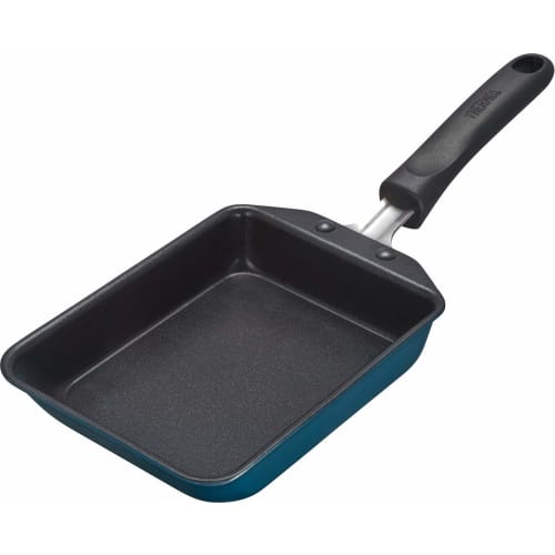 Thermos Egg Frying Frying Pan 13cm For Gas Fire Only Durable Coat Lightweight Model Navy KFD-013E NVY