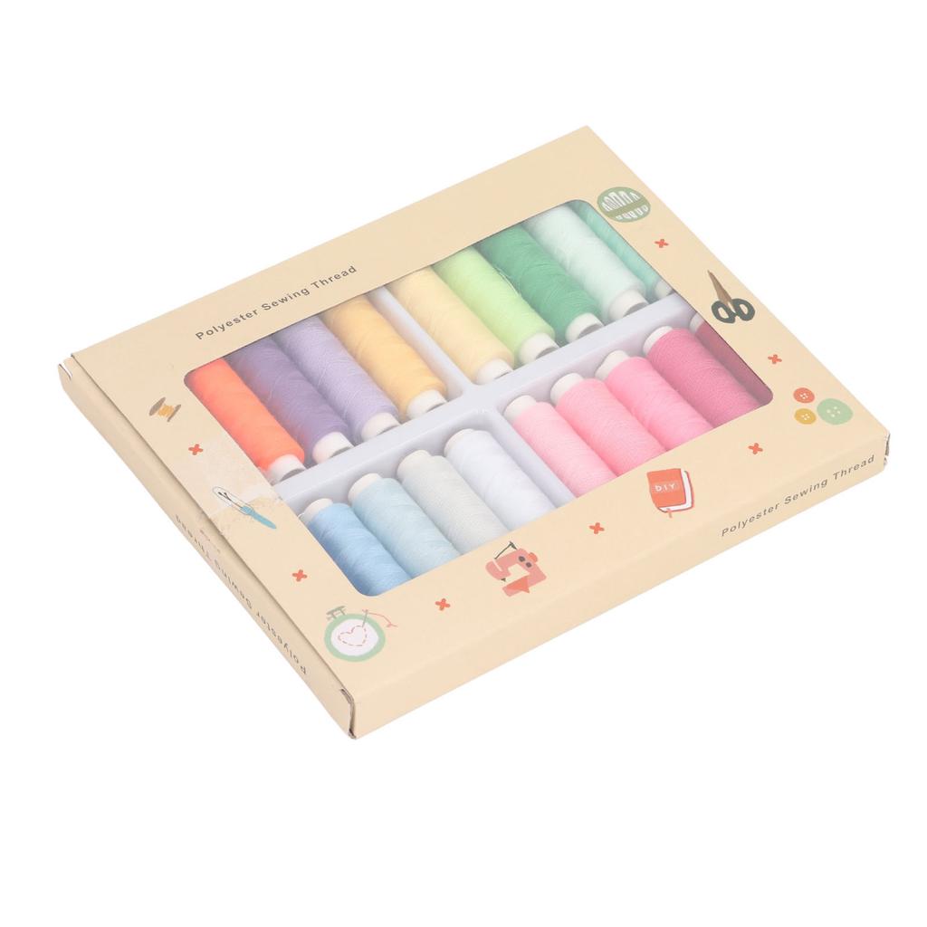 20 Colors Sewing Threads Kits 328ft Polyester Sewing Thread Multipurpose   Sewing Thread Spools for Making Clothes Crafts