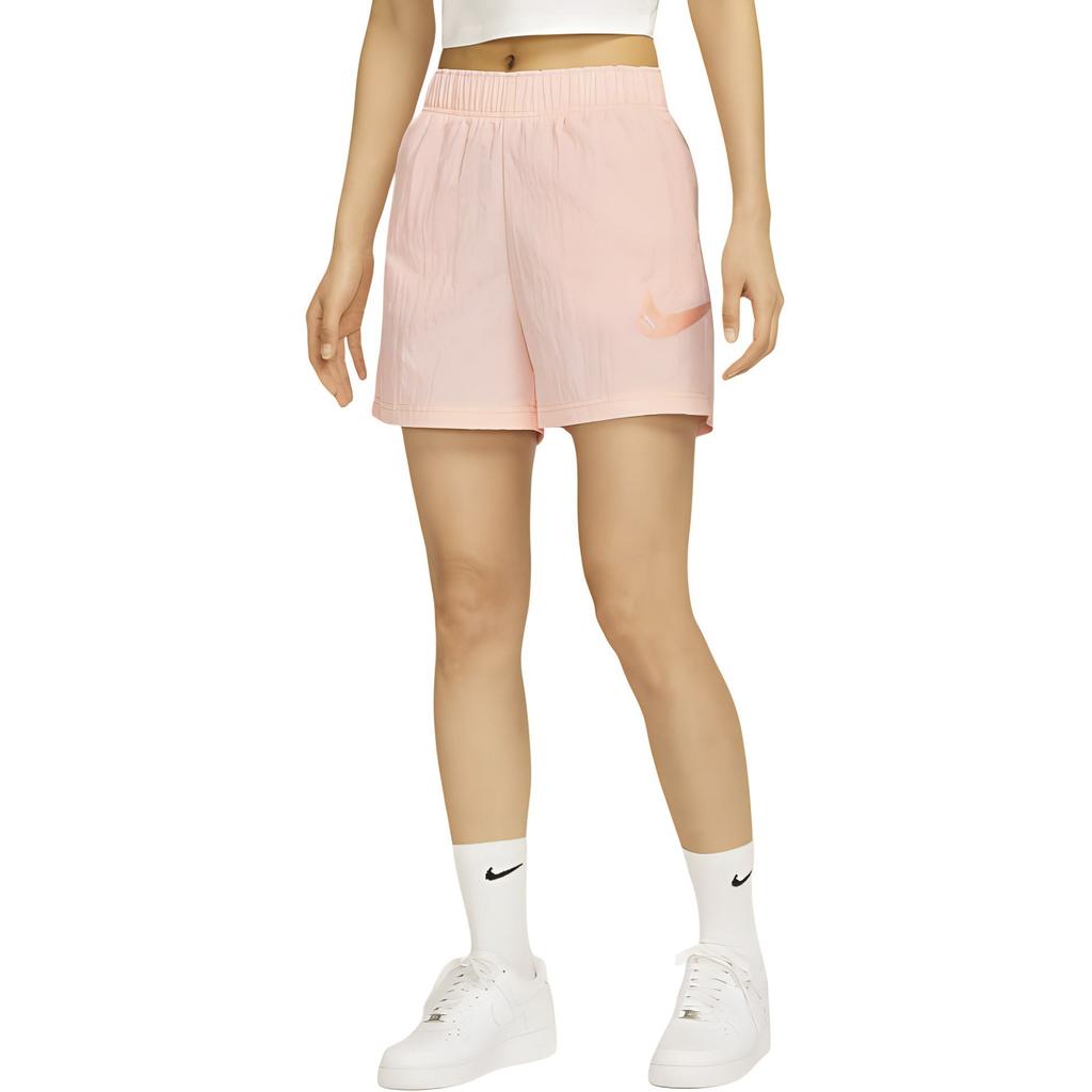 Nike SS24 Brand Logo Functional High-Waisted Sports Casual Shorts Women Shorts Light-Pink DM6753-610