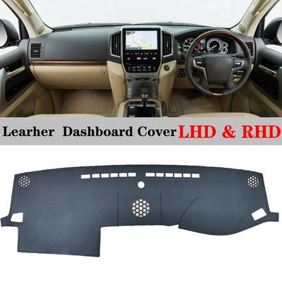 Dashboard Dash Mat Cover PU Leer Pad Zonnescherm Anti-UV Tapijt Auto Accessoire Voor Toyota Landcruiser Land Cruiser 2016 2017 -