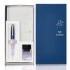 Plus Sailor Fountain Memo Premium Cross x Lecle Fountain Yumeyoi Limited Edition Stainless Steel Clear Medium Fine Pen, Pad, Notebook, Ca.Crie Pen,