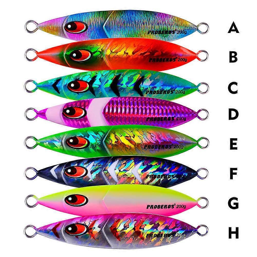 Metal Jig Casting Sinking Fishing Lure Jigging Swimbait Lifelike Hard Bait 2pcs