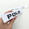 VW 2026 Hot 3D ABS Chrome Black Logo Polo Emblem Letters Badge Car Rear Trunk Sticker For VW Polo MK7 MK8 GTI 2019-2025 Auto Acc