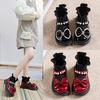 New Children's Princess Sock Boots Spring and Autumn Toddler Baby Sock Shoes Girls' Bowknot Pearl Sock Boots
