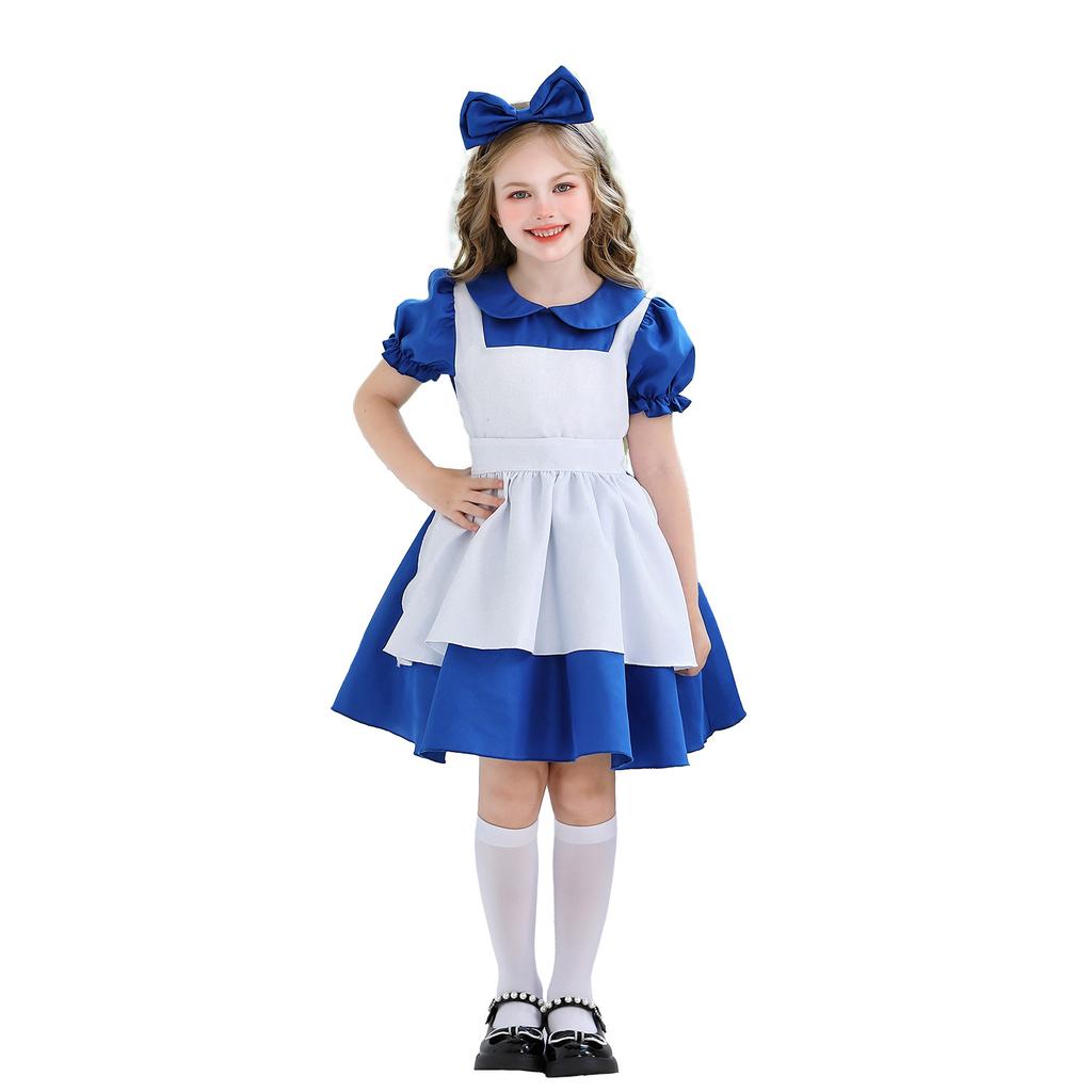 Princess Alice Dress Halloween Children's Dress Maid Dress Pastoral Farm Dress