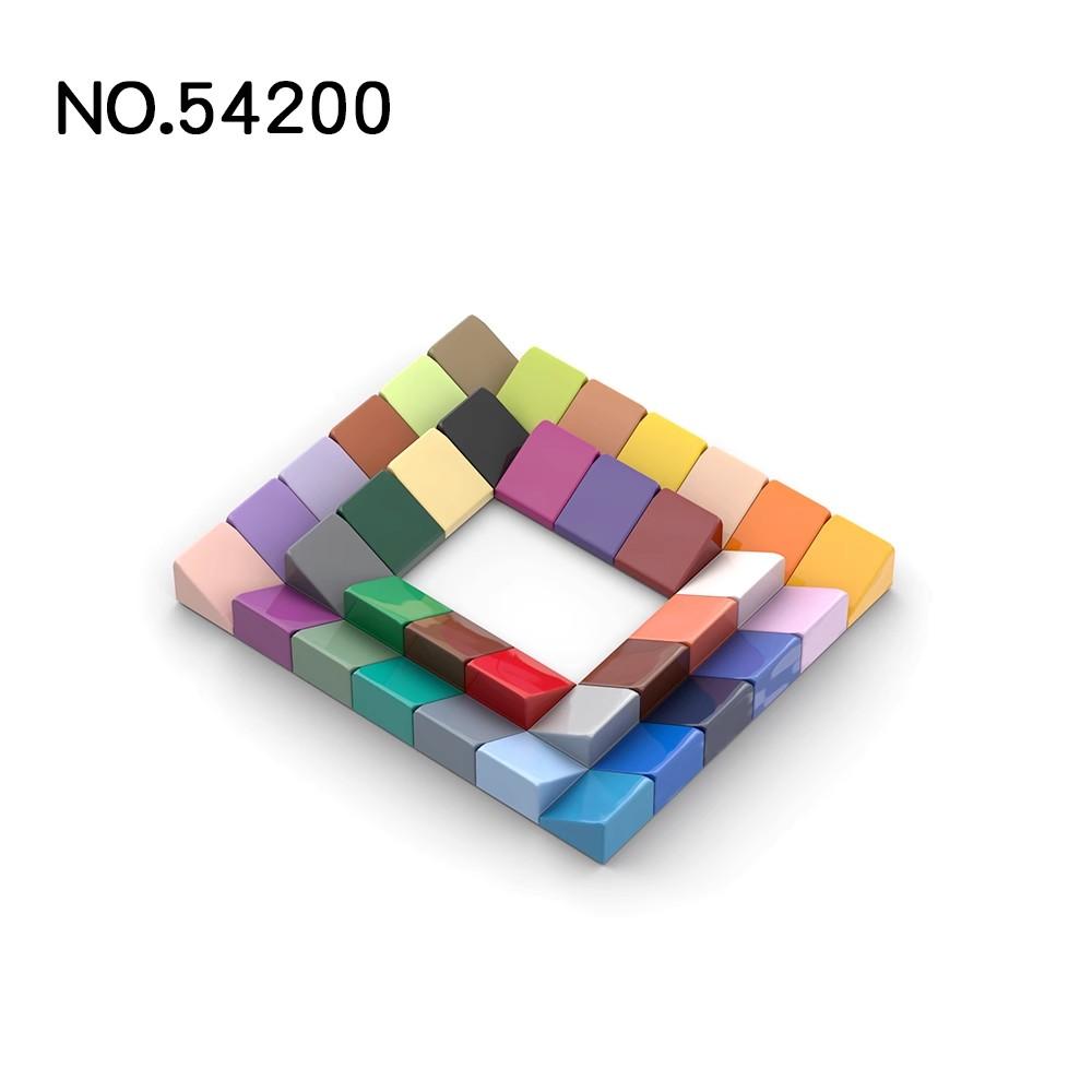 50Pcs MOC 54200 Slope 30° 1 x 1 x 2/3 Brick Changeover Catch ideal for High-tech Construction Bricks Parts Tech Parts Toy DO IT YOURSELF Learning