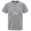 New York Usa Est 1788 Street City Letter Graphic T-Shirt Men Casual Tee Clothes Summer Loose Cool Tshirt Cotton Oversize T Shirt