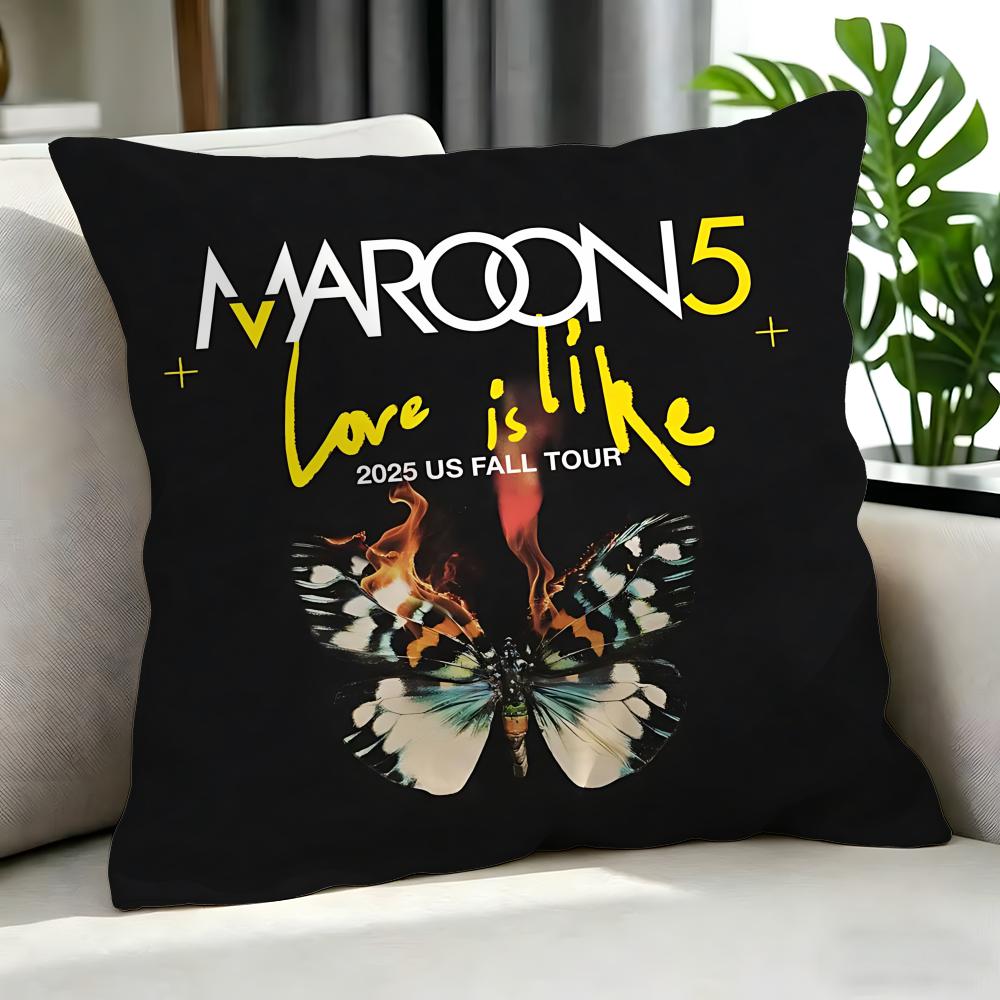 Pop Maroon 5 Kissenbezug Kissenbezug Set 4 Stück 50x50 45x45 40x40 Kissenhülle Dekorativ Sofa Heimdekor