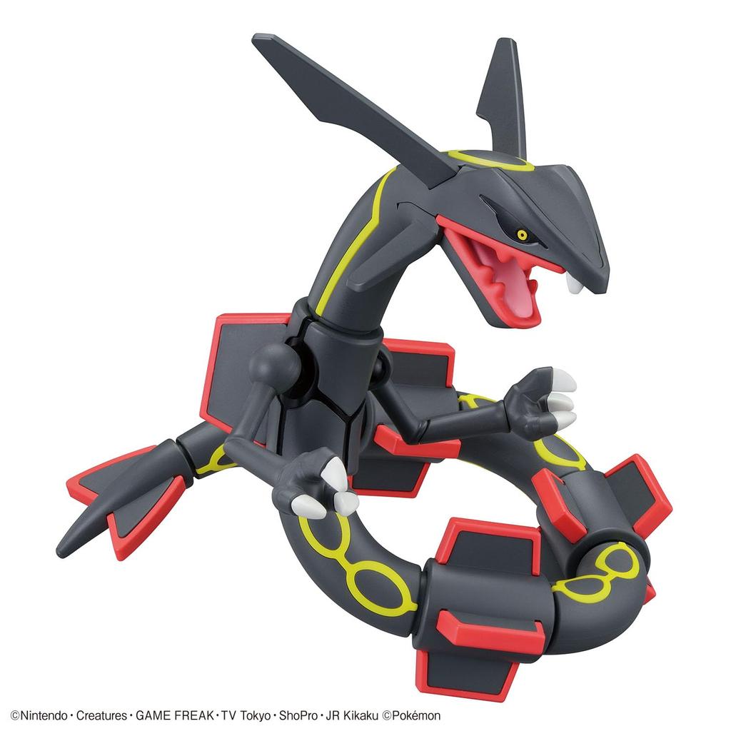 BANDAI SPIRITS Pokémon Plastic Model Collection Select Series Black Rayquaza Pre-Colored Plastic Model