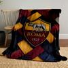 Woven diagonal pattern of black, red, yellow, and white textured strips. for all seasons blanket lunch break throw gift