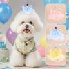 Haustier Geburtstagskrone Hundegeburtstag Verkleiden Fotografie Requisiten Zubehör Niedliche Haustierkrone Kopfschmuck Prinzessin Haustieroutfit Haustierbedarf