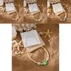 Style Adjustable Necklace Featuring Resin Flowers And Shell Accents For Women