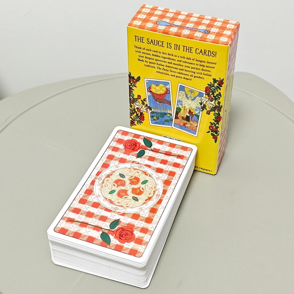 10.3*6cm The Pasta Tarot: A 78-Card Deck for Delicious Divination, A Playful, Accessible, and Delicious New Interpretation