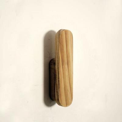 Solid Wood Wall Door Back Shelf Rustic Wooden Bohemian Style Hanging Decorations Creative Design Simple Style Hat Rack