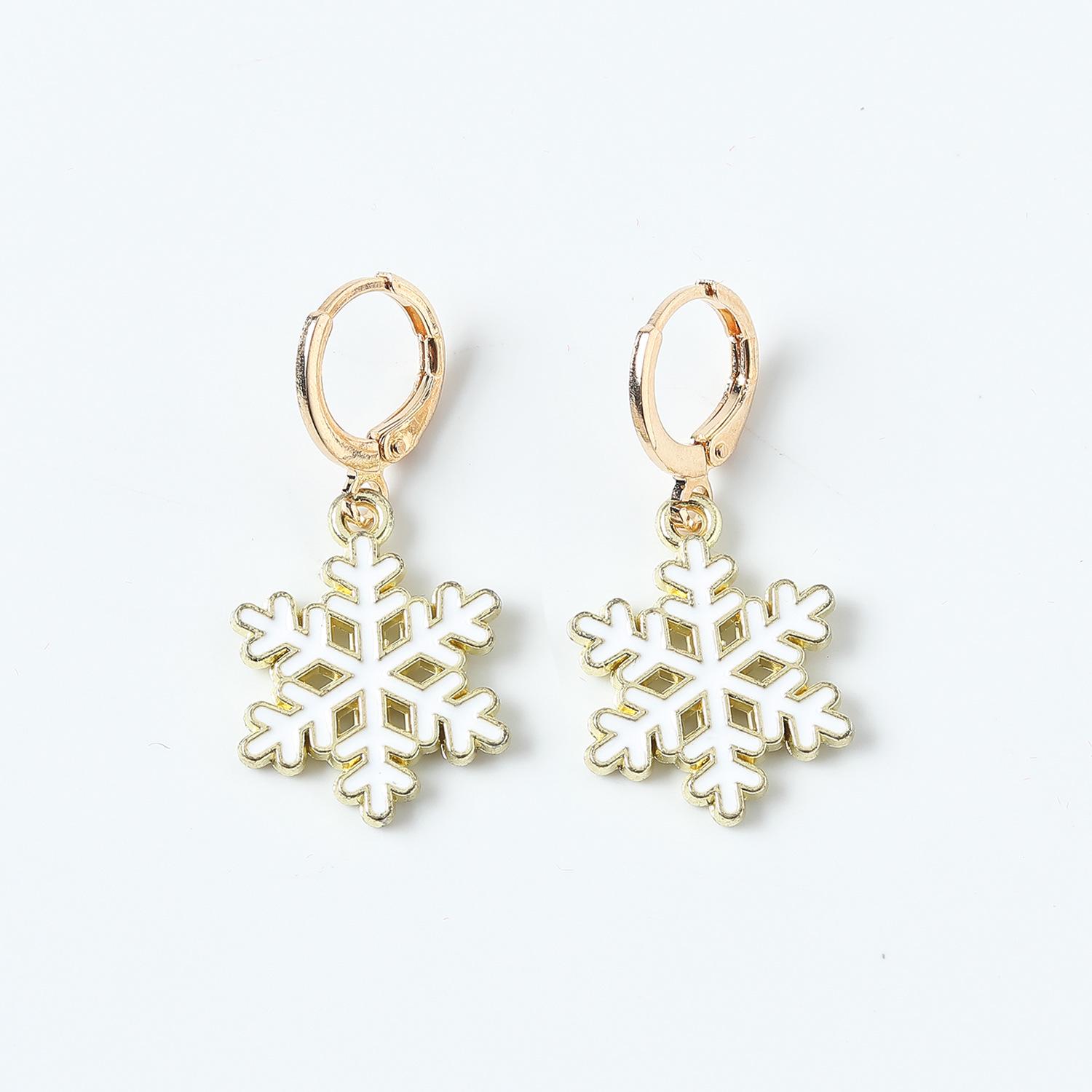 

Christmas Cartoon Earrings: Reindeer, Snowflake, and Tree Designs