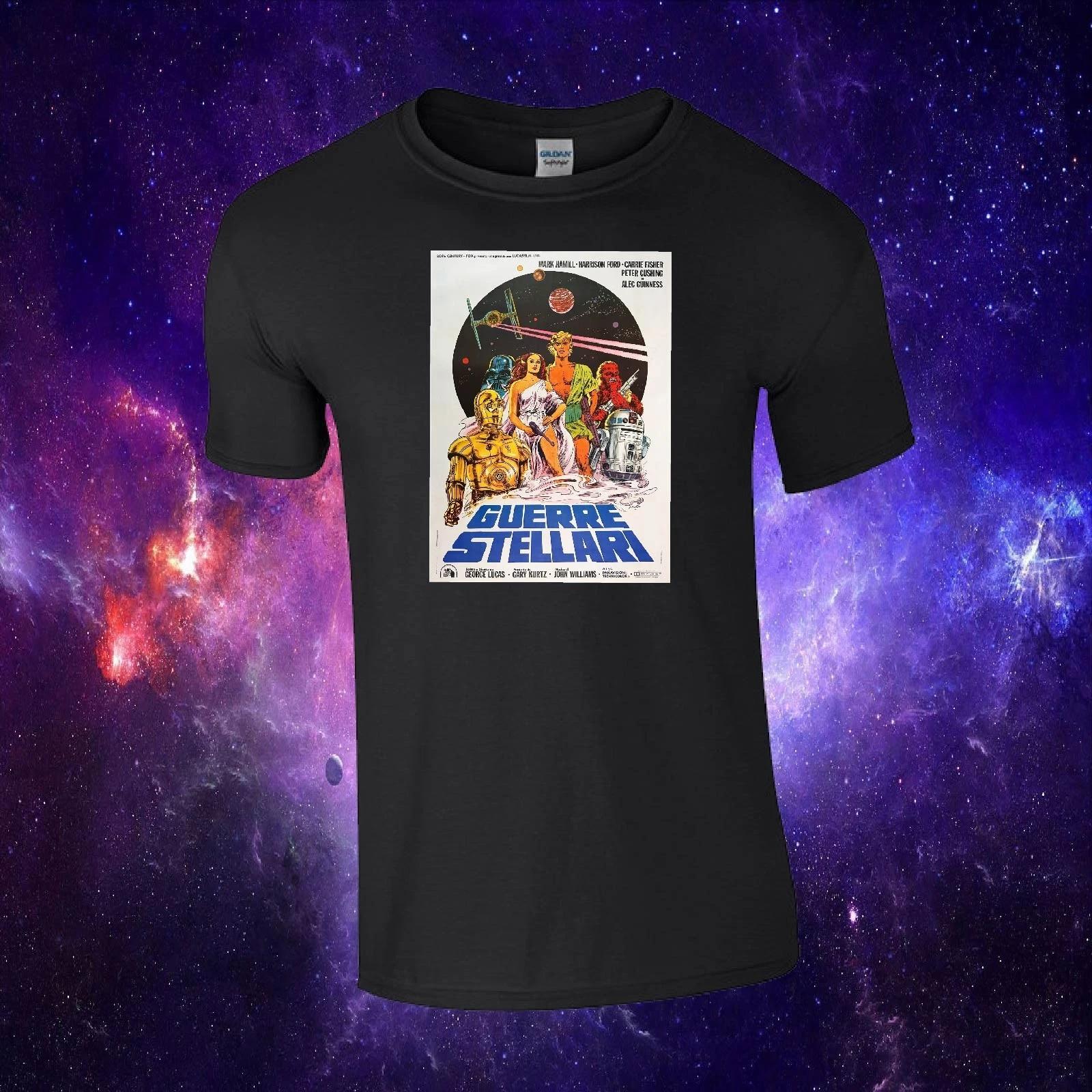 Star Wars Italian Film Poster Sci Fi Inspired Gift Kids Top T-shirt 4XL