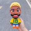 Football Star Number 10 Building Blocks Set: Educational Cartoon Anime Assembly for Kids