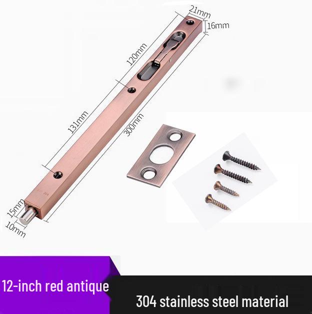 Stainless Steel 304 Concealed Heaven & Earth Fire Door Bolt - 1 Meter Extension