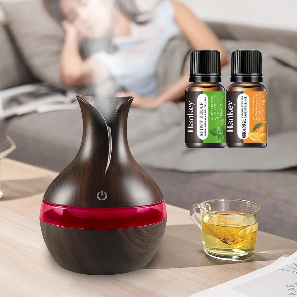 300ml Mini Humidifier & Oil Diffuser, USB Powered for Travel, Office, Small Spaces