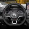 Leather Car Steering Wheel Cover for Nissan Patrol Y63 Xtrail Kicks Qashqai Versa Sentra Altima Armada 2011 - 2025 Accessories