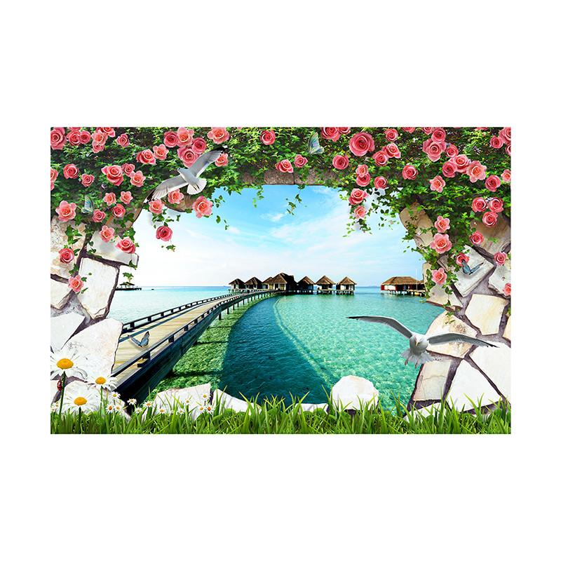 Floral Vine Wallpaper Backdrop,Romantic Ambiance Backdrop for Weddings,Spring/Summer Events,Flower Decor,Party Backdrop,Photo Gallery