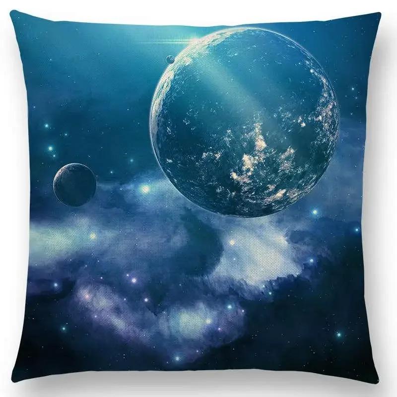 Beautiful Planets Amazing Galaxies Dreamy Stars Brand New Mysterious Universe Vast Outer Space Cushion Cover Sofa Pillow Cover