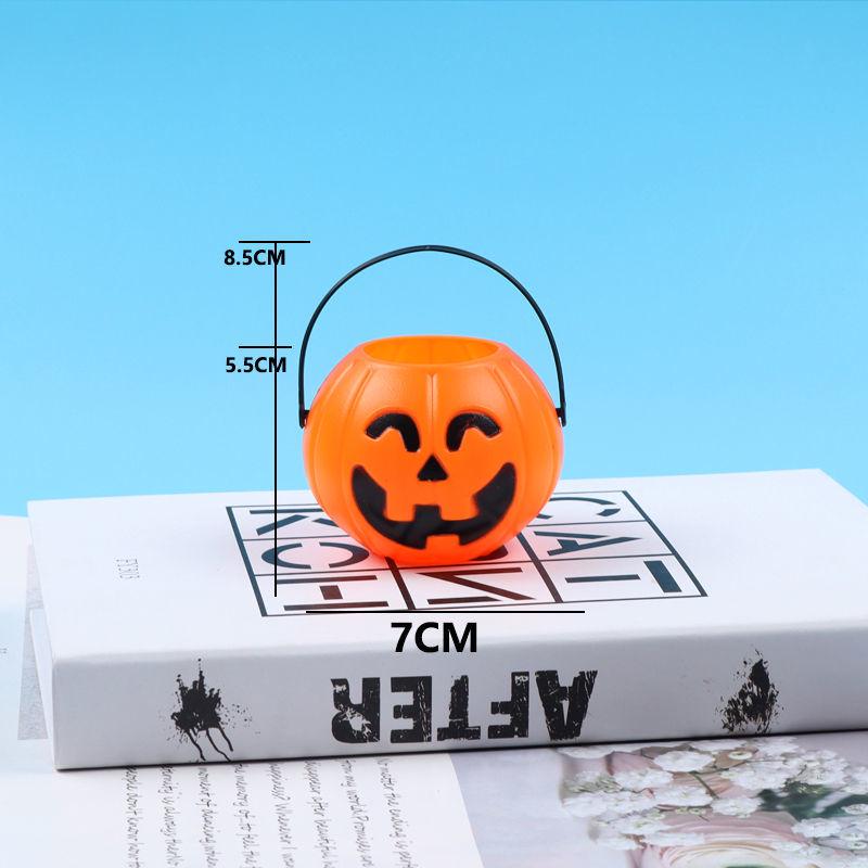 Children's Halloween Pumpkin Lantern Candy Basket - Trick-or-Treat Toy & Decoration