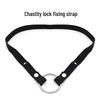 Elastic Adjustable Men's Chastity Strap with Three-Way Binding and Waist Belt
